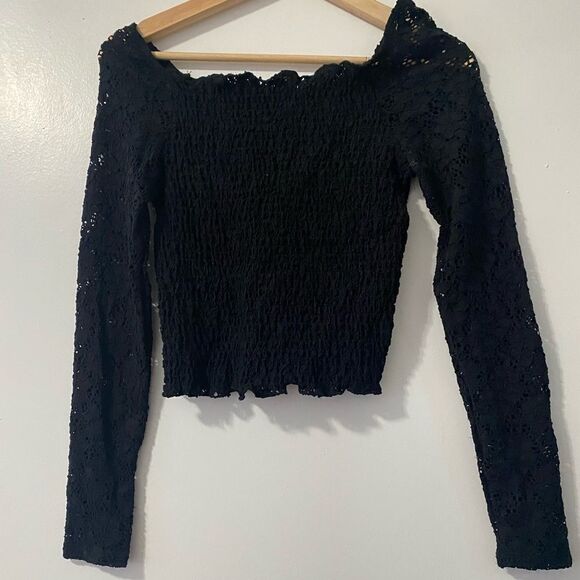 Planet Gold black crop top - Picture 1 of 5